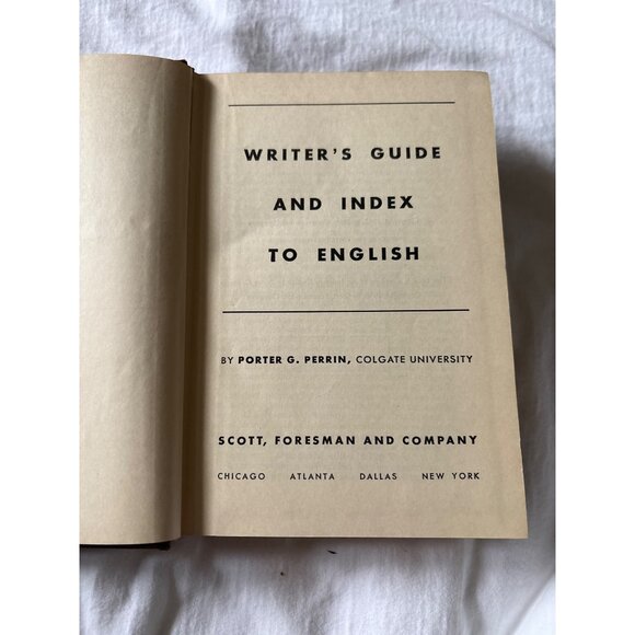 Writers Guide And Index To English By Porter G. Perrin 1942 Hardcover - Picture 5 of 16